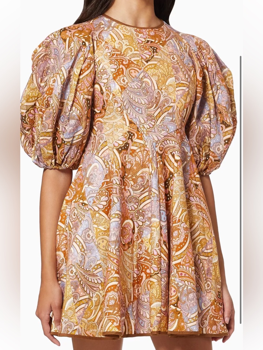 Zimmermann Concert Paisley Day Mini Dress in Linen